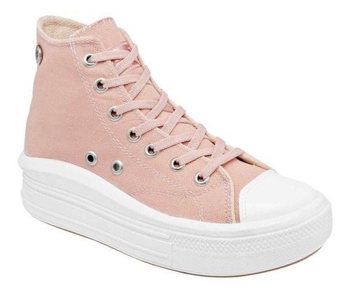 Tenis Mujer American Polo 2476 Rosa Blanco 113-594