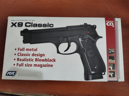 Asg X9 Classic Full Metal Blowback Pistola Co2