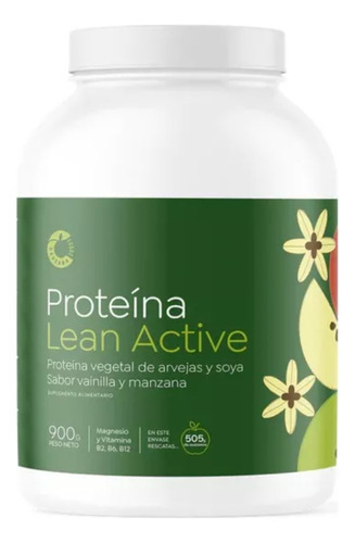 Proteína Lean Active Vainilla Manzana 900 Gr Cascara Foods