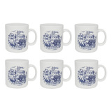 Set X6 Jarros Mug Taza 270cc Oxford Cena Inglesa Cafe Te