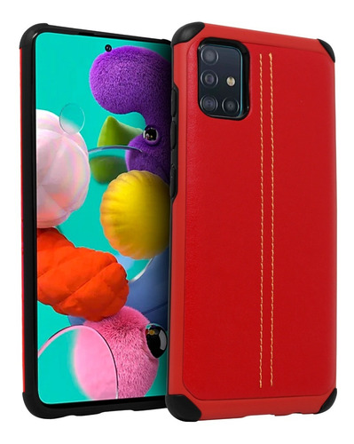 Funda Tpu Tipo Piel Case Para Samsung Galaxy A51 Sm-a515f
