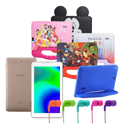 Tablet Celular M7 3g 32gb + Capa Emborrachada Infantil +fone