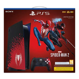 Consola Playstation 5 Spiderman 2 Edition 1tb Cfi-1216a Color Negro - Rojo