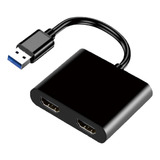 Convertidor Usb 3.0 A Hdmi Dual Compatible Con Usb Dock Set