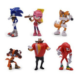 Figuras De Sonic Para Niños, Juguetes De Figuras De Anime 6p