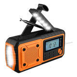 Radio De Emergencia, Solar, Manual, Alarma, Radio Con Manive