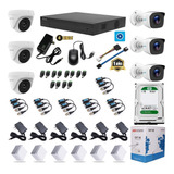 Cámaras De Seguridad Kit 4 Mp Hilook 8 Ch + 6 Cam 2k + D.d