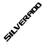 Emblema Letra Silverado Chevrolet Negro Cromado Rojo