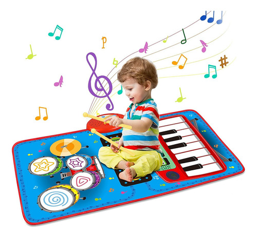 2024 Piano Musical For Niños 2 En 1 Juguetes De Teclado