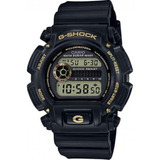 Relogio Casio Masculino  G-shock Dw-9052gbx-1a9dr Cor Da Correia Preto Cor Do Bisel Preto Cor Do Fundo Digital