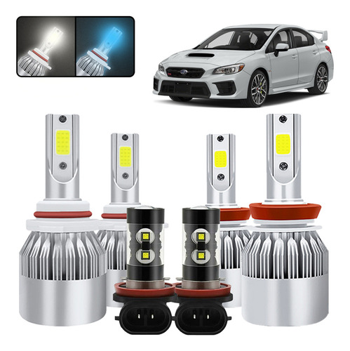 Kit De Focos Led 9005 H11 9006 Para Subaru Forester 09-2012