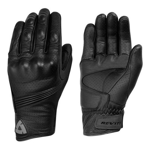 Guantes Revi-t Motociclista Negros 100% Piel Con Touch