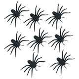 Arañas Negras Plástico X8 Combo Arañita Decoración Halloween