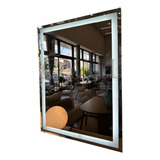 Espelho Retangular  Jateado Com Led 70x90