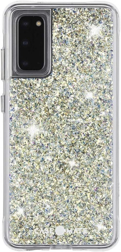 Funda Forro Para Samsung S20 Ultra Dorado Escarchado Salicon