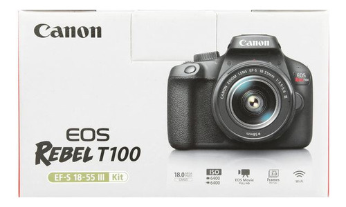  Canon Eos Rebel T100 Dslr Color  Negro 