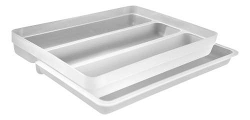 Organizador De Utensilios Extensibles Logic Blanco