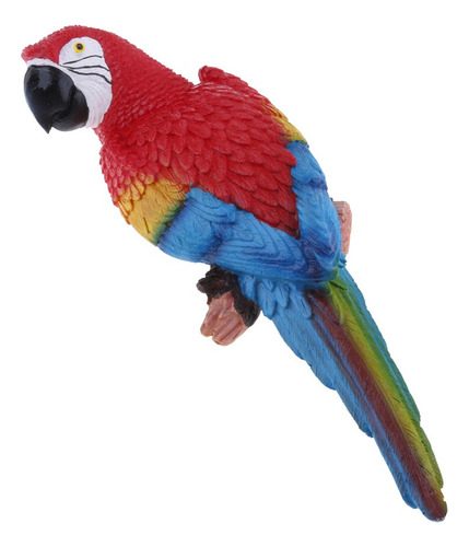 . Resina Papagaio Animal Pássaro Gramado Estatueta