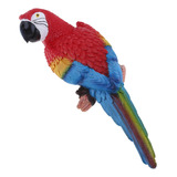 . Resina Papagaio Animal Pássaro Gramado Estatueta