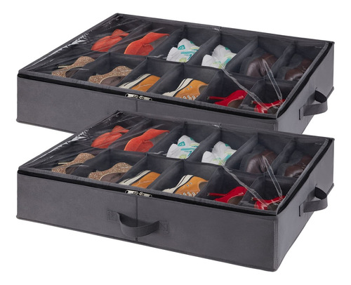 Caja Almacenamiento Para Zapatos Debajo La Cama Juego De 2