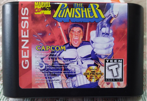 The Punisher Para Sega Genesis Repro Hecho En Placa Original