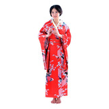 Vestido De Mujer Estampado Kimono Tradicional Japonés