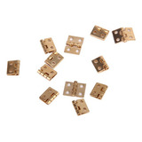 12pcs 1/12 Mini Bisagras Miniatura De Gabinete Armario 1