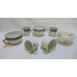 Lote Porcelana Limoges France 3 Tazas Té 4 Pocillos Café