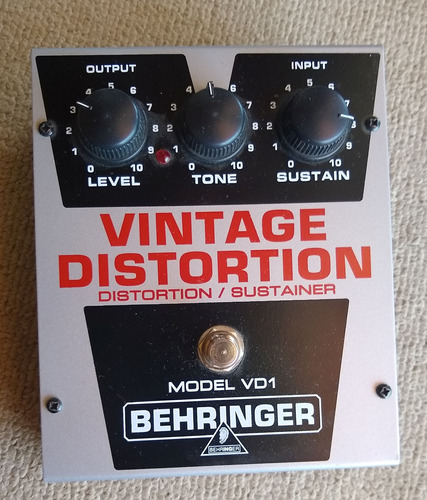 Pedal De Guitarra Vintage Distortion Vd1 - Behringer