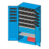 Armario Storage Compat 102x55x200cm Para 800 Kg Faa140356 Color Azul