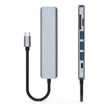 Hub Adaptador 7 Em 1 Para Tablets Samsung E Xiaomi Com Usb C