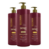 Kit 2 Shampoo 1 Condicion Limpeza Nutritiva Shitake 1l K7949