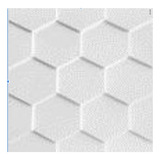 Panel 3d Pvc Decorativo 50x50 Cm Hexagonos D159 Blanco 40 Pz Color Blanco Mate