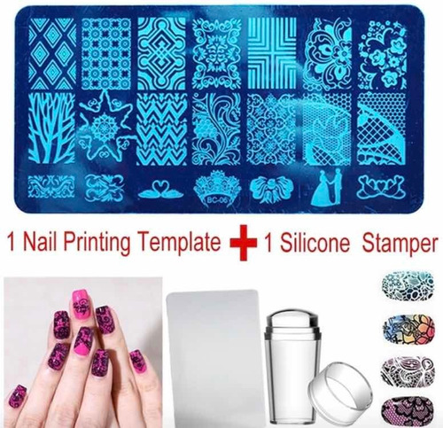 Stamping Sello Con Raspador + Placa Para Stamping