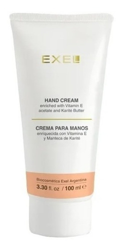 Crema Para Manos Con Vit E Y Manteca De Karite - Exel X100ml