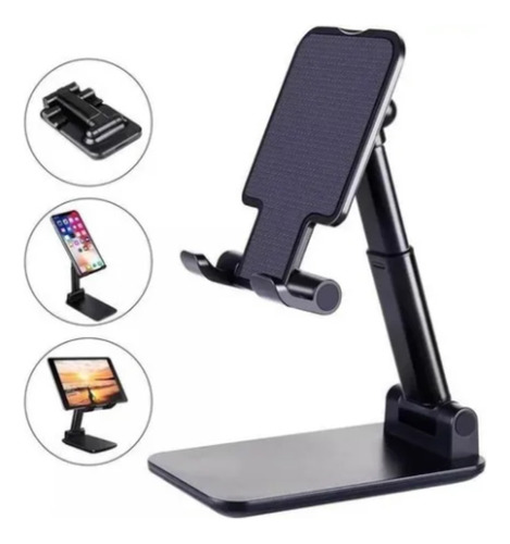 Suporte De Mesa Ajustável Metal Universal P/celular Tablet