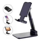 Suporte De Mesa Ajustável Metal Universal P/celular Tablet