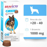 Antipulga Carrapato Bravecto Cães De 20 A 40 Kg Original