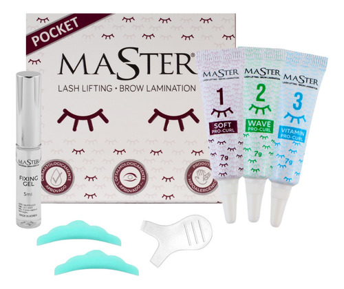 Kit Master Pocket Lash Lifting De Cílios E Brow Lamination