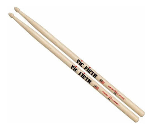 Baquetas Vic Firth American Clasicc 5b Punta Madera