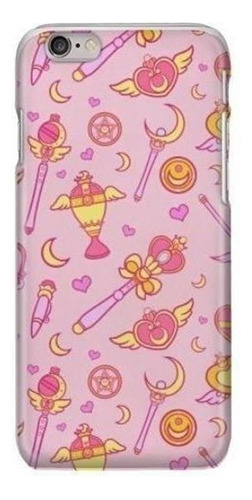 Funda Celular Sailor Moon Stick Baston Baculo Rosa Anime Pro