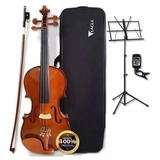 Kit Violino Eagle 1/2 Ve421 Completo + Estante + Afinador