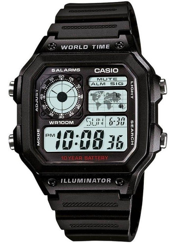 Relógio Casio Masculino Standard Ae-1200wh-1avdf