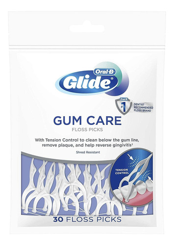 Oral-b Glide Gum Care - Púas Para Hilo Dental (30 Unidades,