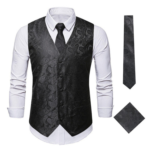 B Nuevo Chaleco Tipo Blazer Floral Para Hombre, Cómodo,