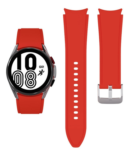 Correa Compatible Con Samsung Galaxy Watch 4 Color Red