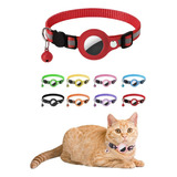 Funda De Collar Para Airtag, Gato Y Perro, Gps Reflectante, Color Rojo