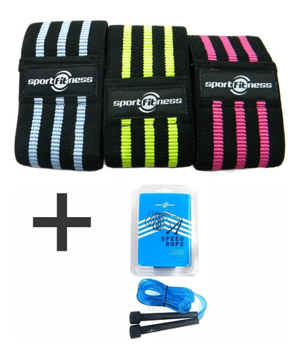 Bandas Elásticas Cerradas Tela Setx3 Sportfitness + Obsequio