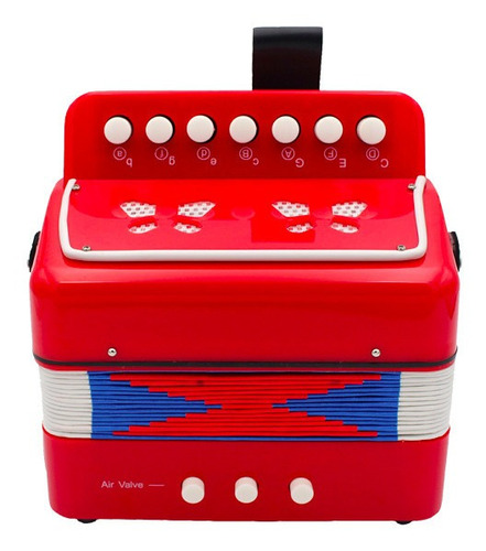 Mini Acordeon Infantil Rojo