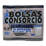 Bolsas Consorcio 80x110 Sobre Giganton Pack 10u Negras